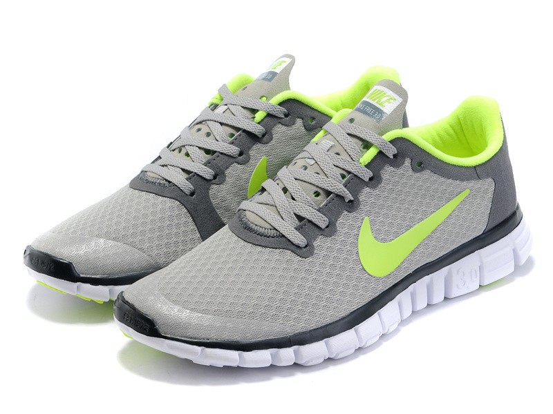 Nike Free 3.0 v2 Womens Shoes Green Grey